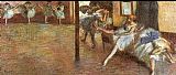 Edgar Degas Famous Paintings - Ballet Rehearsal 1891